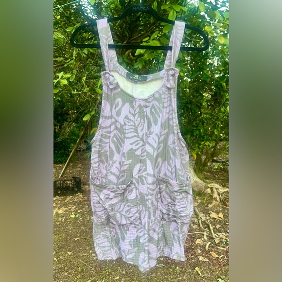 Lexbreezy Hawaii Pants - LexBreezy Bridget Lauae Fern Taro Short Overall Jumper, Size XS, EUC